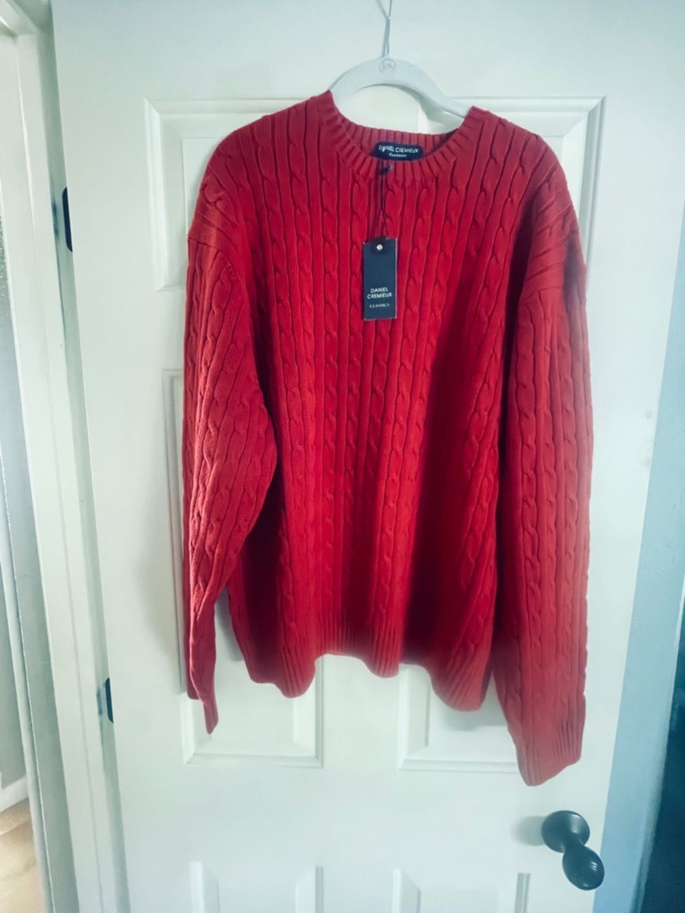New with tags Daniel cremiuex red sweater size XL